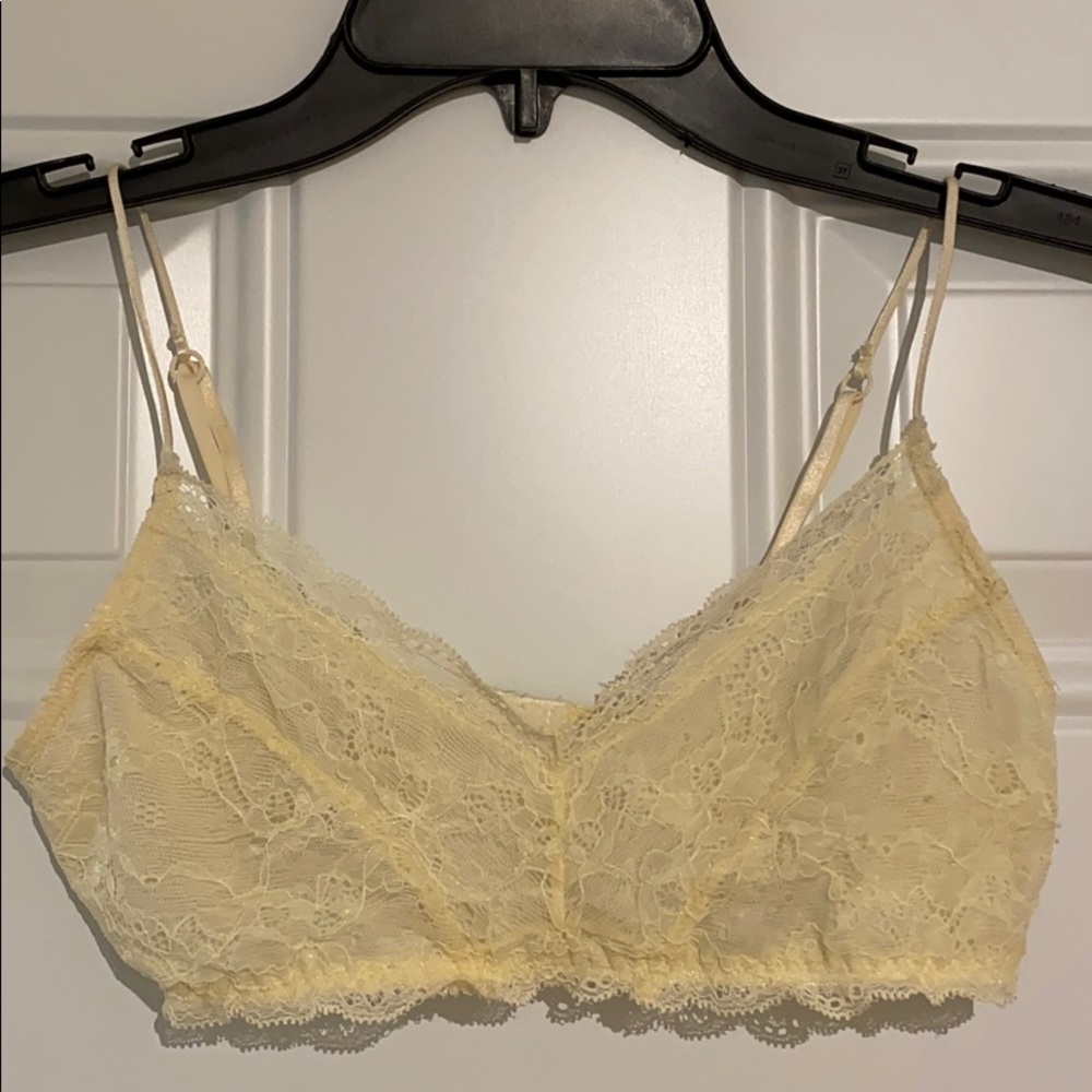 Urban Outfitters Cream Lace Bralette